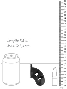 ManCage: Model 13, 6.4 cm, svart