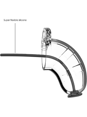 ManCage: Model 15 with Urethal Sounding, 9 cm, transparent