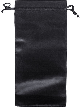 Satin förvaringspåse, 39.5 x 19.5 cm, svart