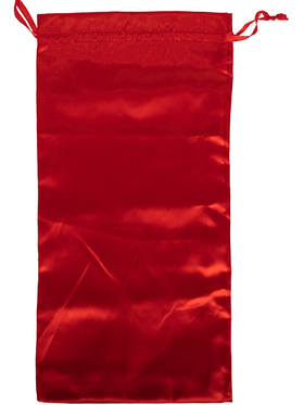 Satin förvaringspåse, 39.5 x 19.5 cm, röd