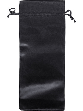 Satin förvaringspåse, 37 x 14.5 cm, svart
