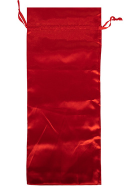 Satin förvaringspåse, 37 x 14.5 cm, röd