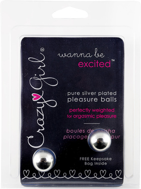 Classic Erotica: Crazy Girl, Pure Silver Plated Pleasure Balls