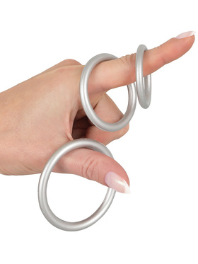 You2Toys: Metallic Silicone Cock Ring Set