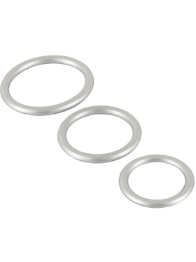 You2Toys: Metallic Silicone Cock Ring Set