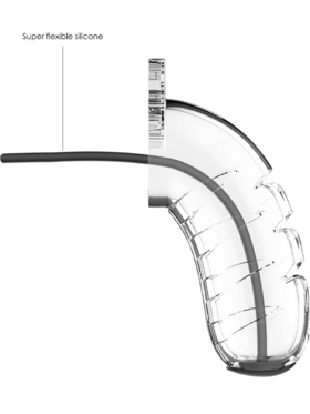 ManCage: Model 16 with Urethal Sounding, 11.5 cm, transparent
