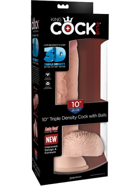 King Cock: Triple Density Cock with Balls, 26 cm
