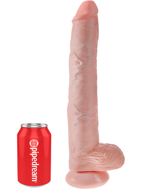 King Cock: Cock with Balls, 38 cm, ljus