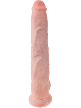 King Cock: Cock with Balls, 38 cm, ljus