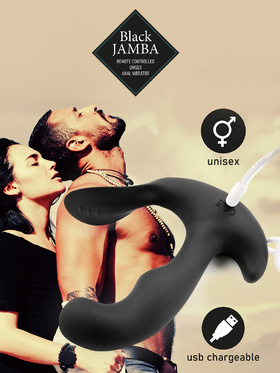Feelztoys: Black Jamba, Remote Controlled Unisex Anal Vibrator