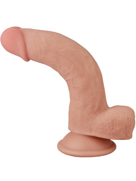 LoveToy: Sliding-Skin Dildo, 20 cm, ljus