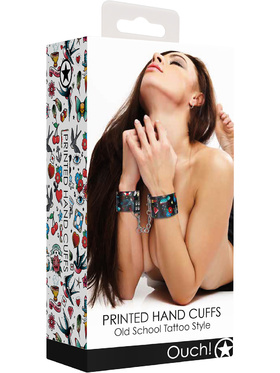 Ouch!: Printed Hand Cuffs, Old School Tattoo Style