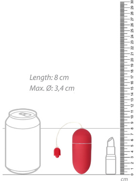 Shots Toys: Vibrating Egg, 10 Speed, röd