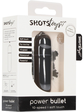 Shots Toys: Power Bullet, svart