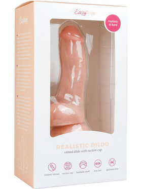 EasyToys: Realistic Dildo with Suction Cup, 15 cm, ljus