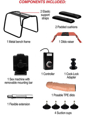 Lovebotz: 4-in-1 Bangin Bench with Sex Machine