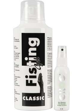 Megasol: Classic Fisting Gel, 500 ml + Free Eros Toy Cleaner, 50 ml