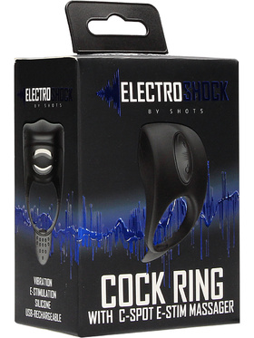 ElectroShock: Cock Ring with C-spot E-Stim Massager