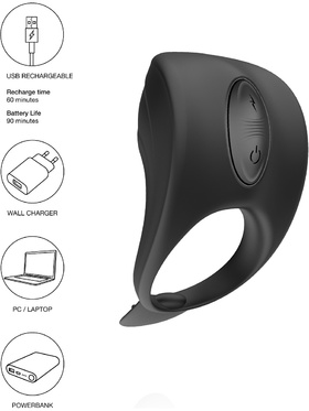 ElectroShock: Cock Ring with C-spot E-Stim Massager