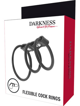 Darkness: Triple Flexible Cock Rings