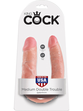 Pipedream: King Cock, Medium Double Trouble, ljus