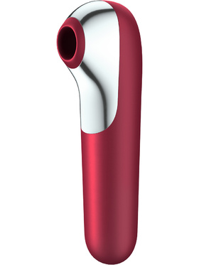 Satisfyer Connect: Dual Love, Air Pulse Vibrator, röd