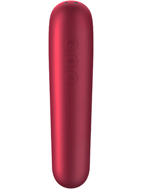 Satisfyer Connect: Dual Love, Air Pulse Vibrator, röd