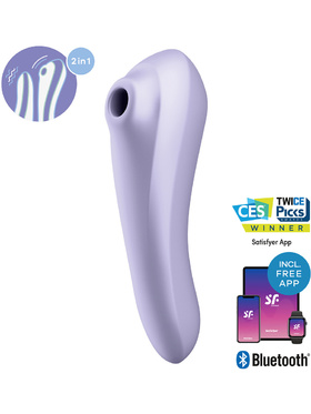 Satisfyer Connect: Dual Pleasure, Air Pulse Vibrator, lila