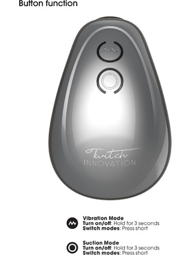 Innovation: Twitch, Hands-Free Suction & Vibration Toy, silver