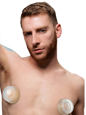 XR Master Series: Clear Plungers, Silicone Nipple Suckers, large