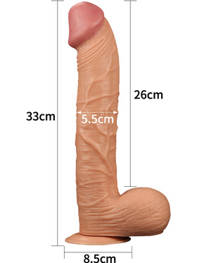 LoveToy: King-Sized Realistic Dildo, 33 cm