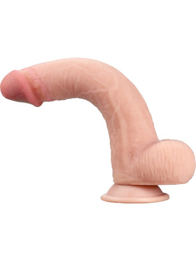 LoveToy: Sliding Skin Dildo, 23 cm, ljus