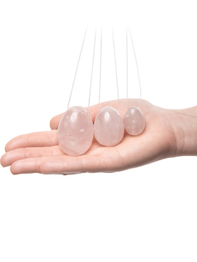 La Gemmes: Yoni Egg Set, Rose Quartz (S-M-L)