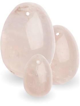 La Gemmes: Yoni Egg Set, Rose Quartz (S-M-L)