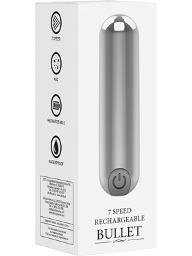 Shots Toys: Rechargeable Bullet, 10 Speed, silver