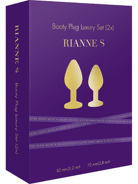 Rianne S: Booty Plug Luxury Set (2x), guld
