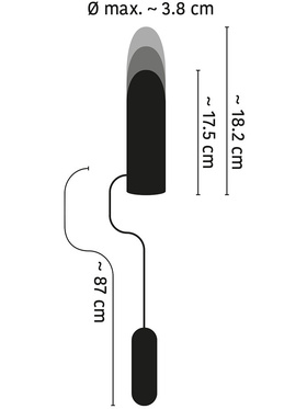 You2Toys: Accelerator Thrusting Vibrator, 18 cm