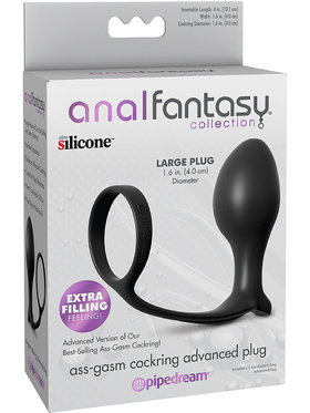 Pipedream Anal Fantasy: Ass-Gasm Cockring Advanced Plug