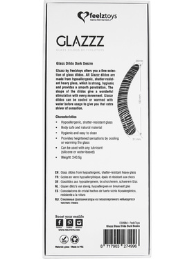 Feelztoys: Glazzz, Glass Dildo Dark Desire