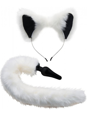 Tailz: White Fox Tail Anal Plug & Ears Set