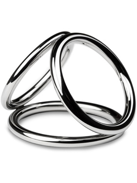 Sinner: Triad Champer Metal Cock and Ball Ring, large