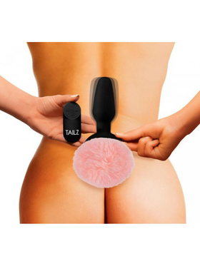 Tailz: Vibrating Anal Plug with Bunny Tail, rosa