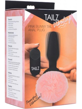 Tailz: Vibrating Anal Plug with Bunny Tail, rosa