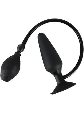 You2Toys: True Black, Inflatable Butt Plug, large