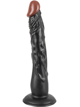 You2Toys: European Lover Black, Realistisk Dong, 18 cm