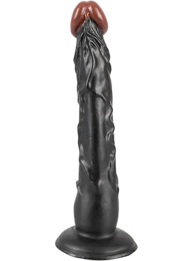 You2Toys: European Lover Black, Realistisk Dong, 18 cm