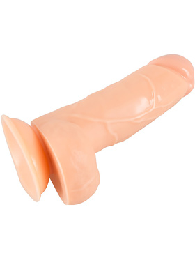 You2Toys: European Lover, Realistisk Dildo med Pung, 18 cm