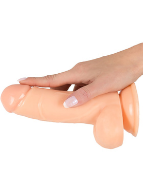 You2Toys: European Lover, Realistisk Dildo med Pung, 18 cm