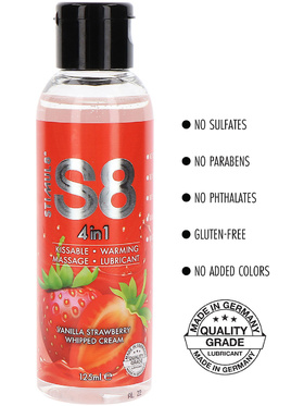 Stimul8: S8 4-in-1 Dessert Lube, Vanilla/Strawberry, 125 ml