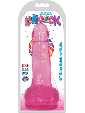 Lollicock: Slim Stick with Balls, 15 cm